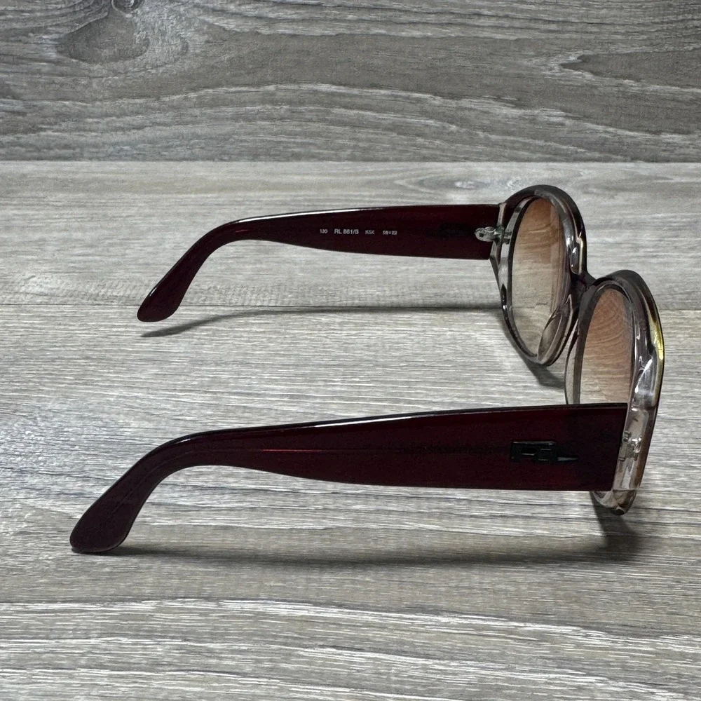 Ralph Lauren RL 861/S Eyeglass Frames Womens 58-22-130 Red Oversize Italy‎